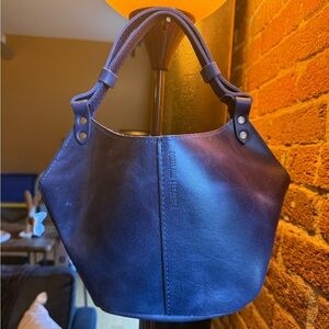 Cowboy Blue Portland Leather Handbag
